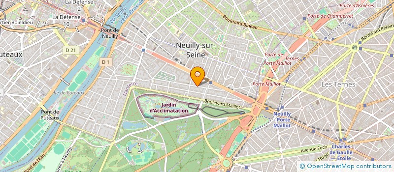 localisation de l'entreprise GENICORP à NEUILLY-SUR-SEINE