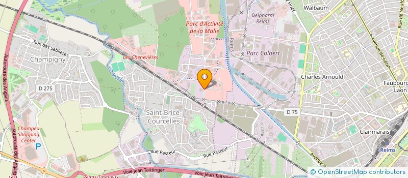 localisation de l'entreprise GENIDEM à SAINT-BRICE-COURCELLES