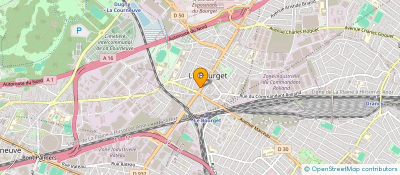localisation de l'entreprise GENIE 93.COM  LE BOURGET