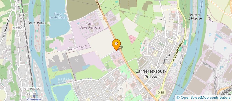 localisation de l'entreprise GENIE ASCENSEURS à CARRIERES-SOUS-POISSY