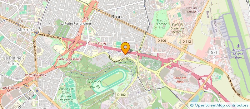 localisation de l'entreprise GENIE BAT à BRON