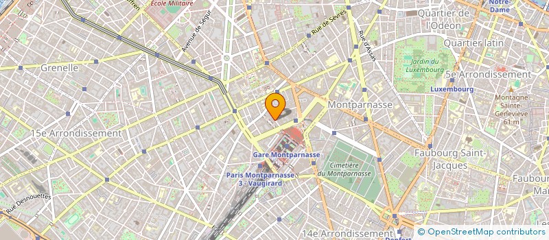 localisation de l'entreprise GENIE CIVIL BATIM MOISANT LAURENT SAVEY  PARIS