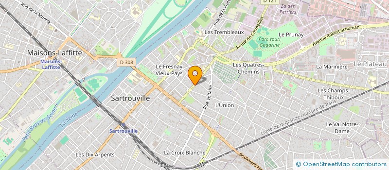 localisation de l'entreprise GENIE CIVIL D ILE DE FRANCE à SARTROUVILLE