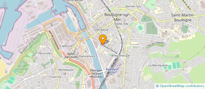 localisation de l'entreprise GENIE CIVIL DU BOULONNAIS à BOULOGNE-SUR-MER