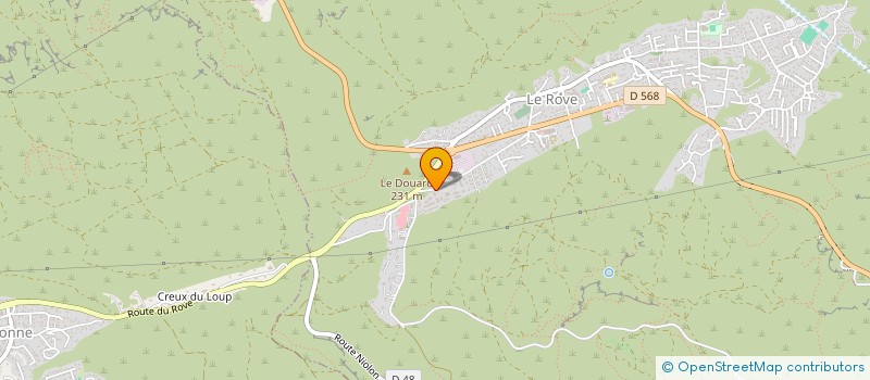 localisation de l'entreprise GENIE CIVIL ET CONSTRUCTION  LE ROVE