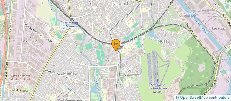 localisation de l'entreprise GENIE CIVIL ET TRAVAUX PUBLICS à STRASBOURG