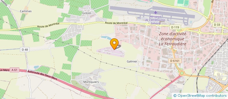 localisation de l'entreprise GENIE CIVIL & INGENIERIE DES STRUCTURES  CARCASSONNE
