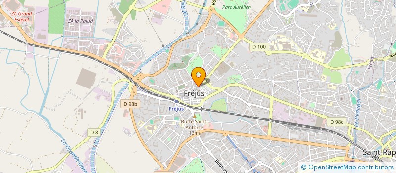 localisation de l'entreprise GENIE CIVIL MARITIME FLUVIAL à FREJUS