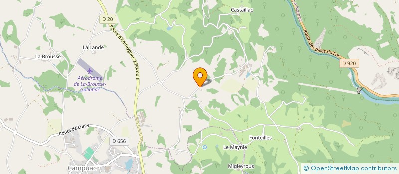 localisation de l'entreprise GENIE CIVIL TRAVAUX SPECIAUX  CAMPOURIEZ