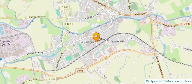 localisation de l'entreprise GENIE CLIMAT ELECT COUVERTURE SERVICES  LA GORGUE