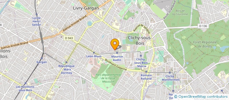 localisation de l'entreprise GENIE CLIMATIQUE à AULNAY-SOUS-BOIS