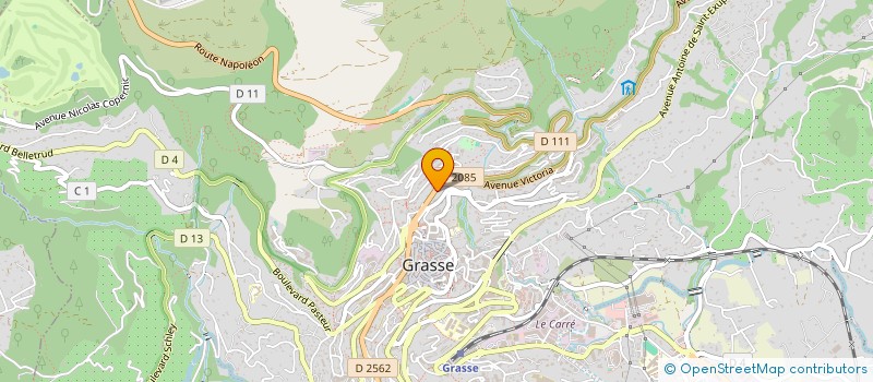 localisation de l'entreprise GENIE CLIMATIQUE BATIMENT INDUSTRIE  GRASSE