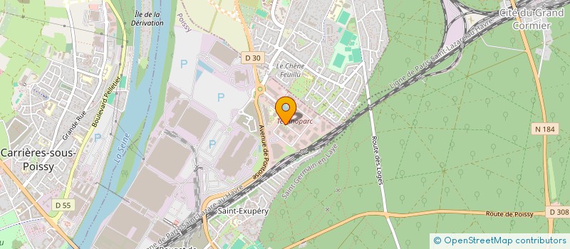 localisation de l'entreprise GENIE CLIMATIQUE CHAUFFAGE CONSEIL  POISSY