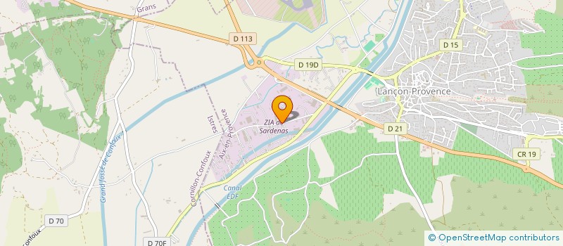 localisation de l'entreprise GENIE CLIMATIQUE DU SUD à LANCON-PROVENCE