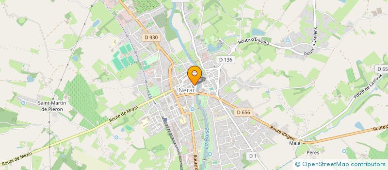 localisation de l'entreprise GENIE CLIMATIQUE ENTREPRISE  NERAC