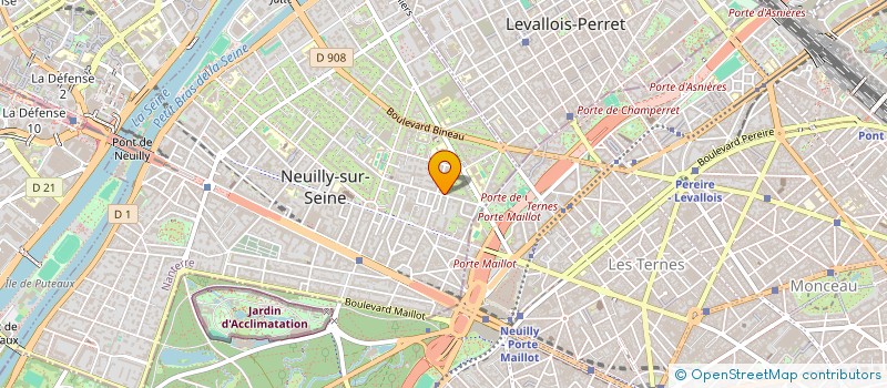 localisation de l'entreprise GENIE CLIMATIQUE FRIGORIFIQUE à NEUILLY-SUR-SEINE