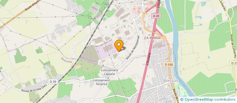 localisation de l'entreprise GENIE CLIMATIQUE MISPOUILLE G.C.M  MONTAUBAN