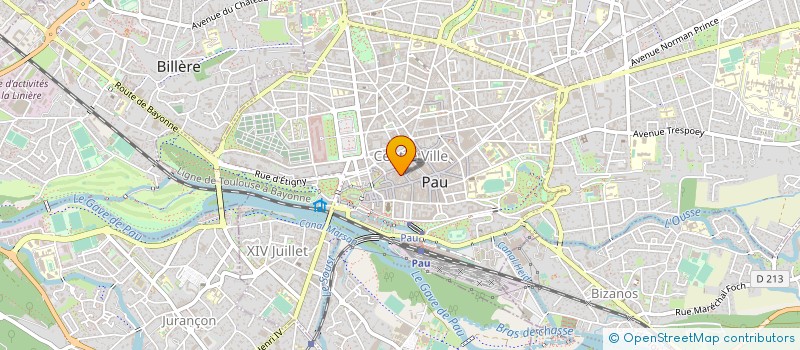 localisation de l'entreprise GENIE CLIMATIQUE MONTAGE ET MESURES à PAU
