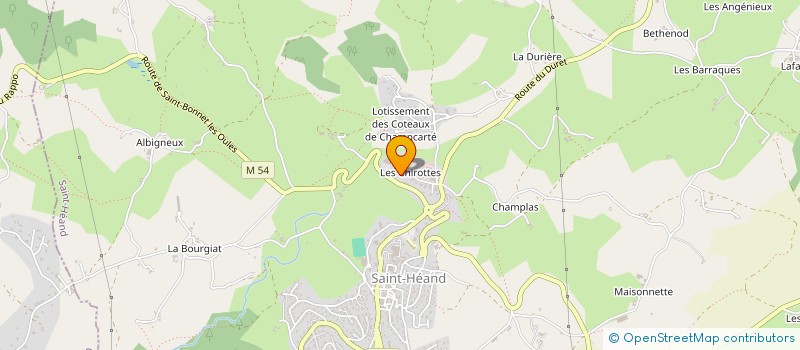 localisation de l'entreprise GENIE MECA à SAINT-HEAND