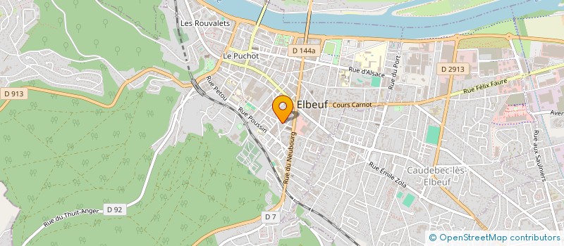 localisation de l'entreprise GENIE-NETT  ELBEUF