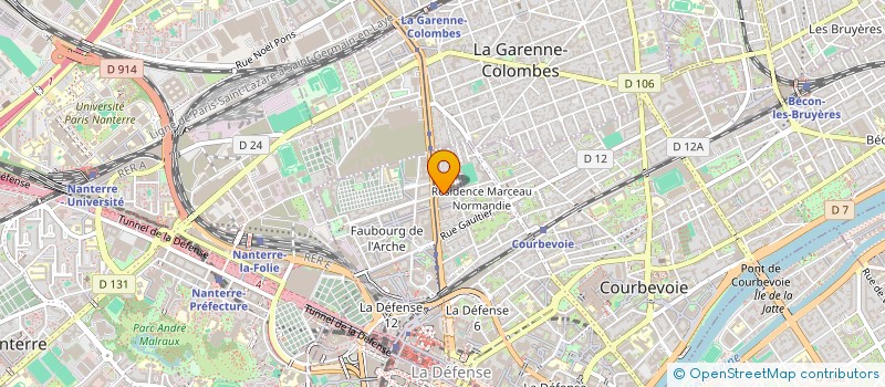 localisation de l'entreprise GENIE STRATEGIES CONSEILS à COURBEVOIE
