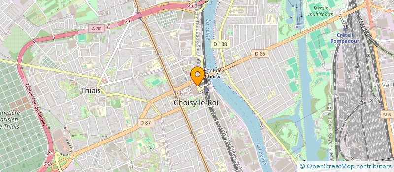 localisation de l'entreprise GENIE SURVEILLANCE PRIVEE à CHOISY-LE-ROI