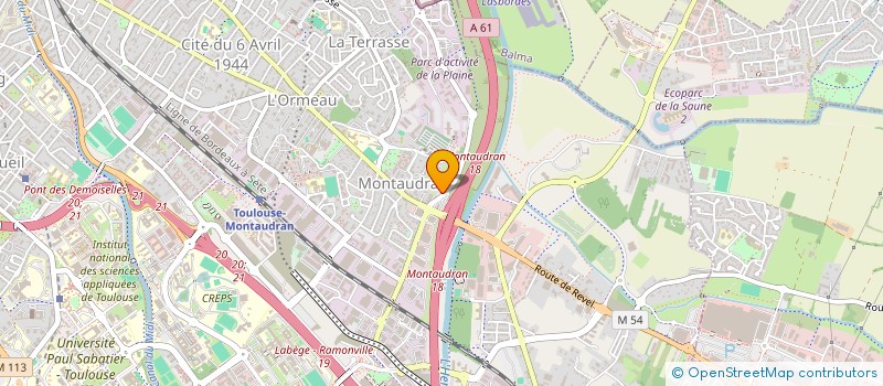 localisation de l'entreprise GENIE TELECOM à TOULOUSE