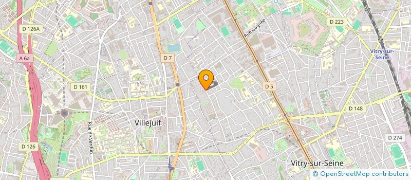 localisation de l'entreprise GENIE - TOUS POUR TOIT à VITRY-SUR-SEINE