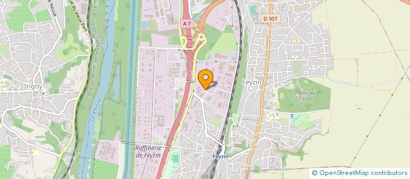 localisation de l'entreprise GENIEAU  FEYZIN
