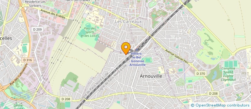 localisation de l'entreprise GENIESEAL  ARNOUVILLE
