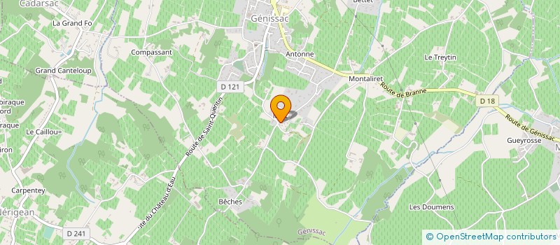 localisation de l'entreprise GENILOC  GENISSAC