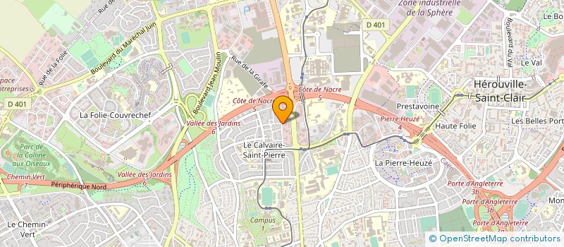localisation de l'entreprise GENILOG à CAEN