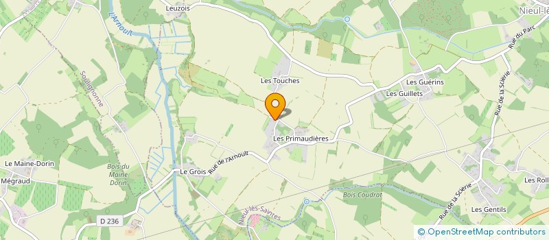 localisation de l'entreprise GENIMA  NIEUL-LES-SAINTES