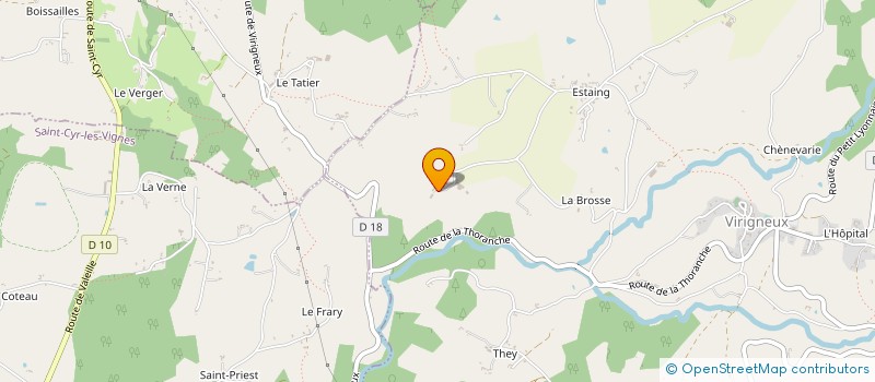 localisation de l'entreprise GENIMAL à VIRIGNEUX