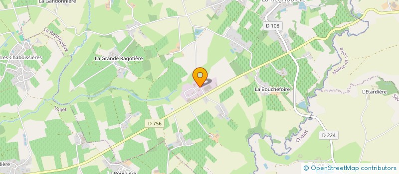 localisation de l'entreprise GENIMECA 44 à LA REGRIPPIERE