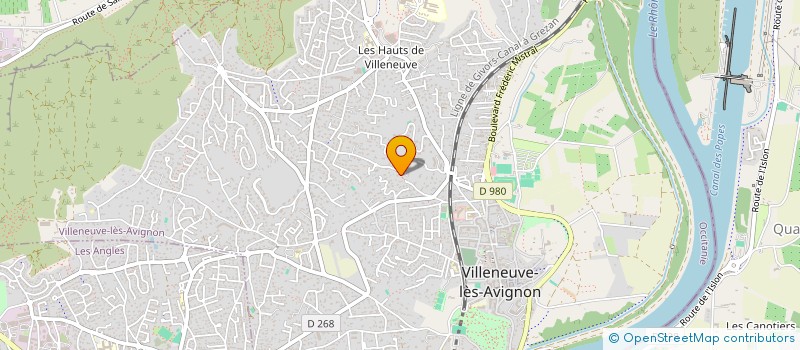 localisation de l'entreprise GENIN CARNOT  VILLENEUVE-LES-AVIGNON