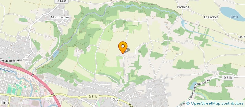 localisation de l'entreprise GENIN CHARPENTE  RUY-MONTCEAU