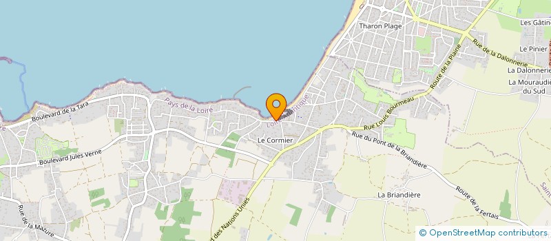localisation de l'entreprise GENIN-CREACH LMNP à LA PLAINE-SUR-MER