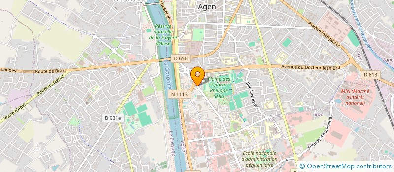 localisation de l'entreprise GENIN DUC AEBISCHER à AGEN