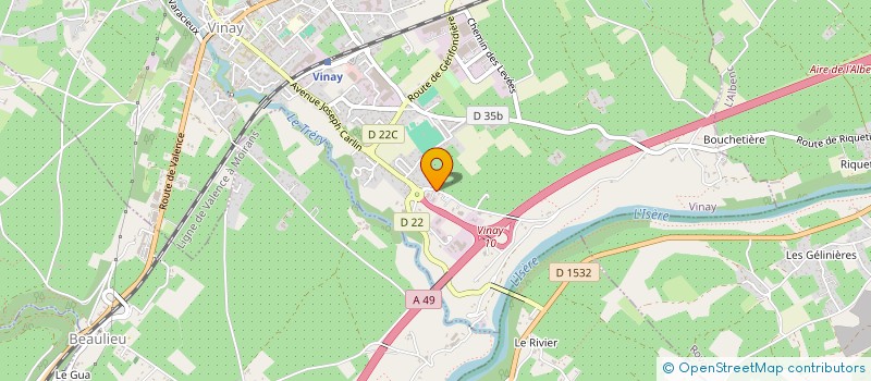localisation de l'entreprise GENIN FROID ENERGIE à VINAY