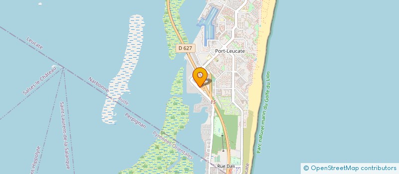 localisation de l'entreprise GENINATTI-PROD  LEUCATE