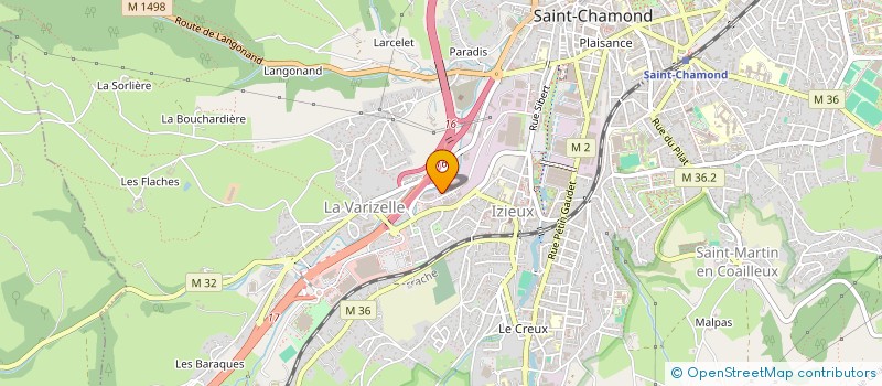 localisation de l'entreprise GENINE  SAINT-CHAMOND