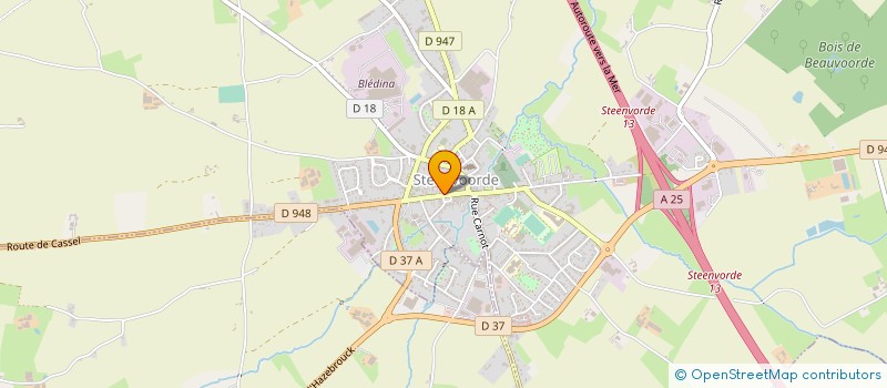 localisation de l'entreprise GENING à STEENVOORDE