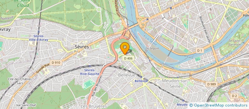 localisation de l'entreprise GENINVEST à SEVRES