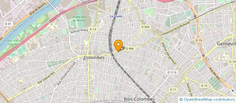localisation de l'entreprise GENIOUS SYSTEMES à COLOMBES