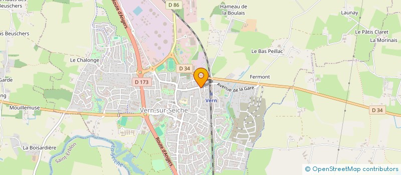 localisation de l'entreprise GENIPROJ  VERN-SUR-SEICHE