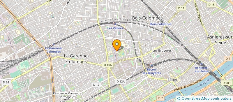 localisation de l'entreprise GENIS MANAGEMENT SARL  BOIS-COLOMBES