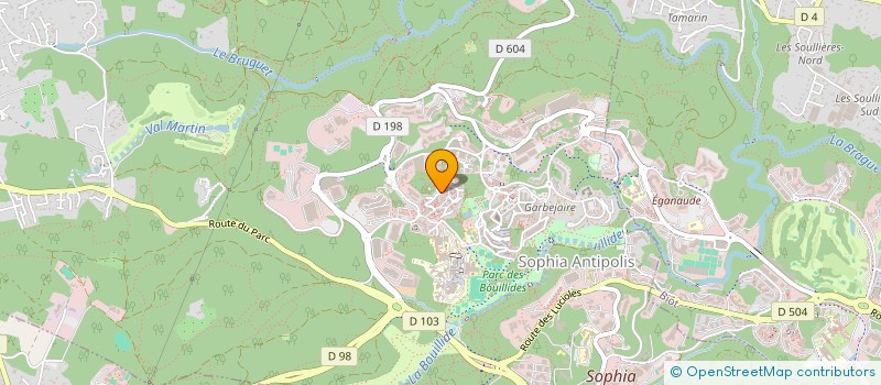 localisation de l'entreprise GENISIMMO à VALBONNE