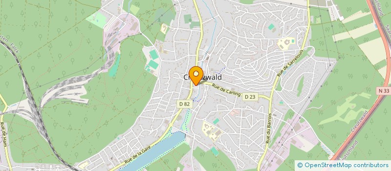 localisation de l'entreprise GENITRADE FRANCE  CREUTZWALD