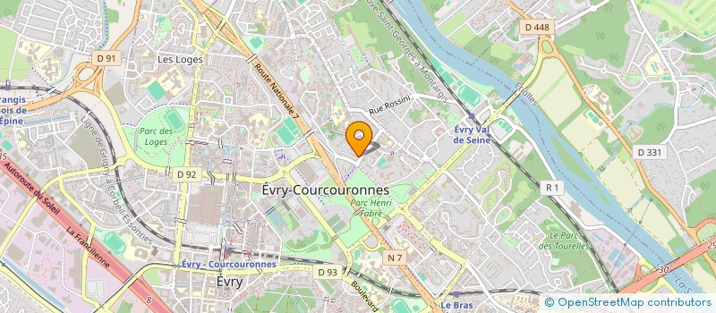 localisation de l'entreprise GENIUS à EVRY-COURCOURONNES